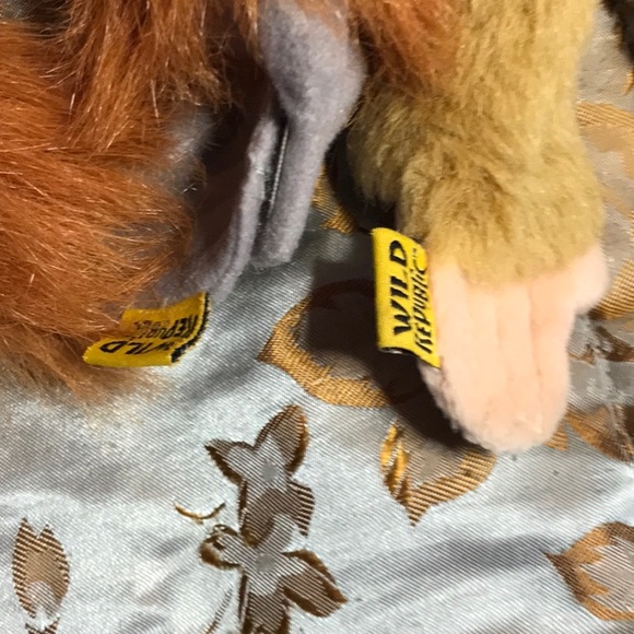 4 long plush stuffed hanging monkeys stuffed velcro hands Wild Republic Aurora - Picture 14 of 15